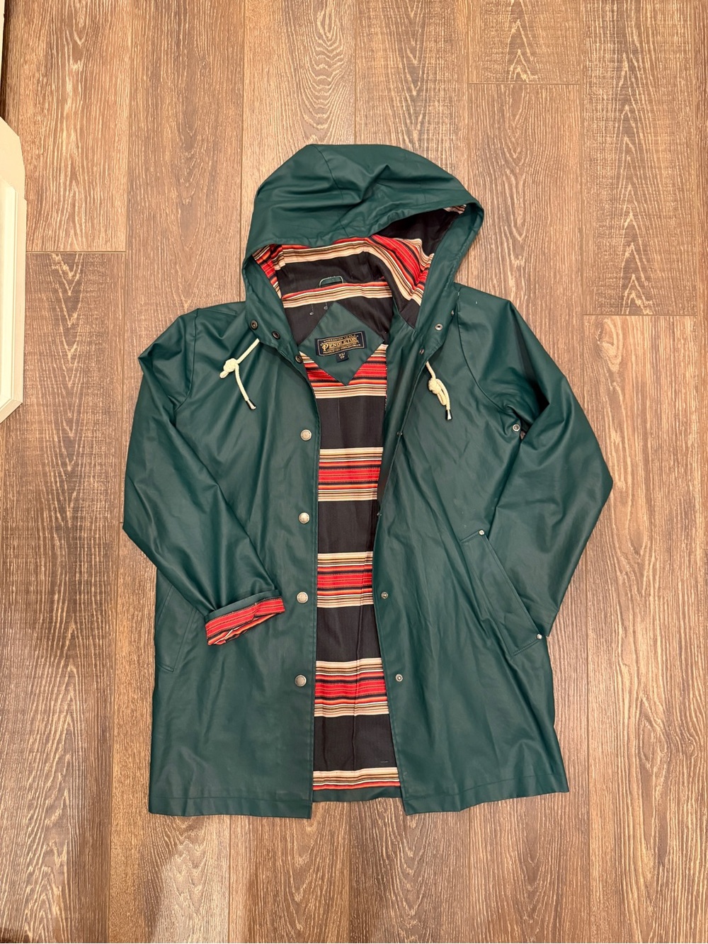 Pendleton Hooded Raincoat Jacket - Dark Green